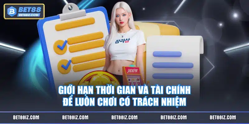 Giới hạn thời gian và tài chính để luôn chơi có trách nhiệm