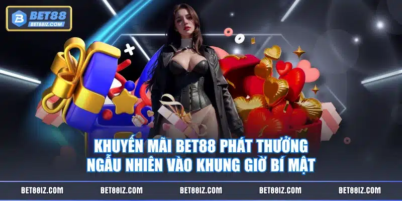 Khuyến mãi BET88 phát thưởng ngẫu nhiên vào khung giờ bí mật